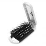 Escova dobrável com espelho