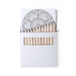 Conjunto lápis e mandalas