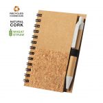 Caderno em cortiça e cartão reciclado