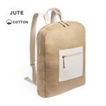 Mochila em algodão e juta