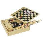 Conjunto de 5 jogos de madeira