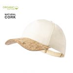 Boné em algodão orgânico e cortiça