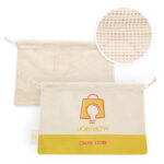 Saco de mercearia de malha de algodão