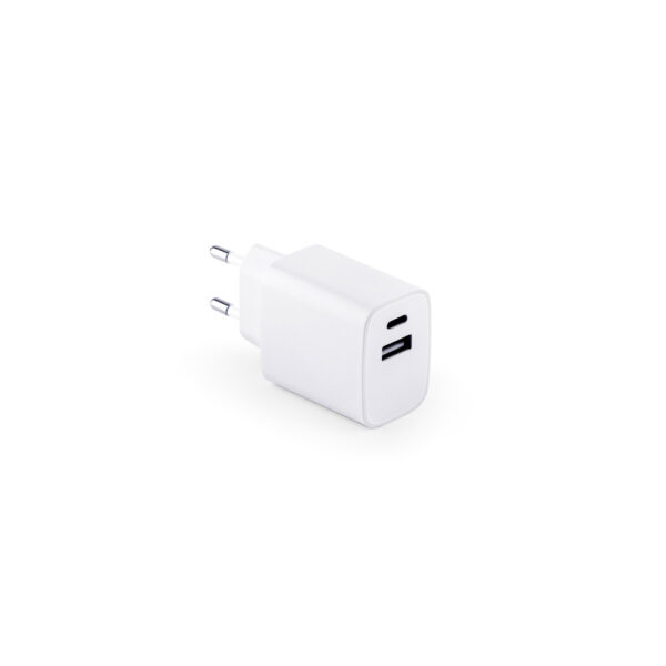 Adaptador de corrente com porta USB-A e USB-C - Image 2