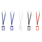 Identificador com fita de pescoço